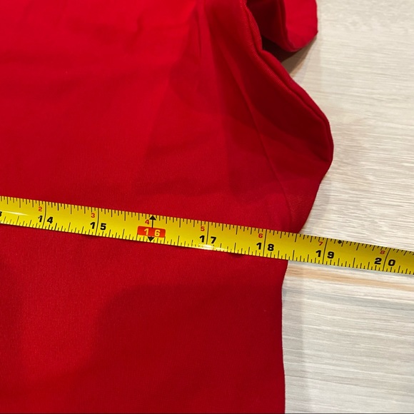 NWT Toit Volant Women's Monica Ruffle Flare Shift Short Dress Red Size Small - Picture 10 of 11